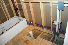 Rough in plumbing frame